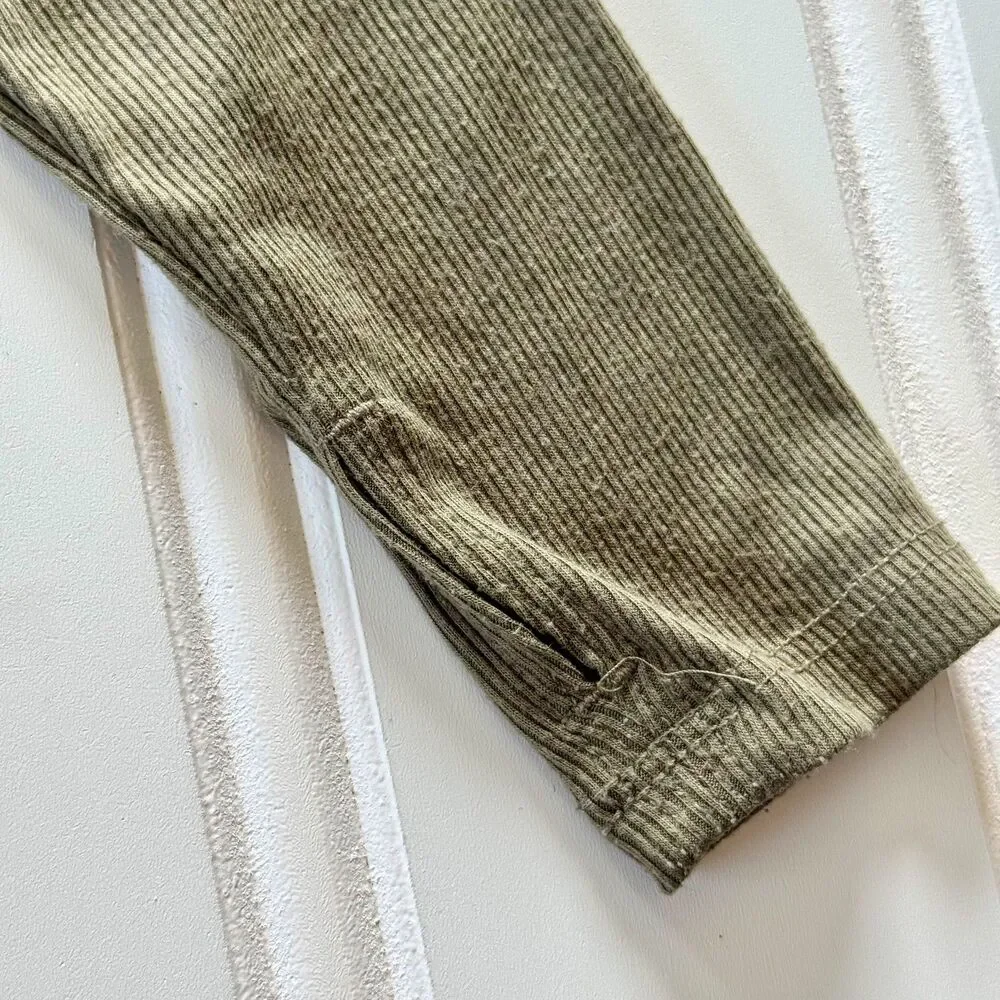 4/$10 - Old Navy Toddler Girls Green Long Sleeve Crop Shirt